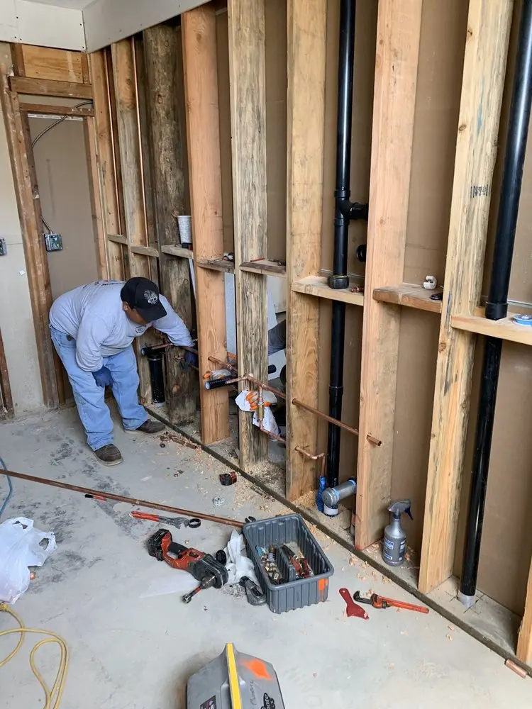Commercial rough-in plumbing for Trenchless Sewer Repair in Madera